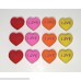 Lucore 1 Inch Conversation Hearts Rubber Erasers 12 pcs Colorful Candy Shaped Miniature Puzzle Love Charms B07DS6Z5V5
